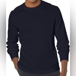 Theory Men's Navy Long Sleeve Tee
